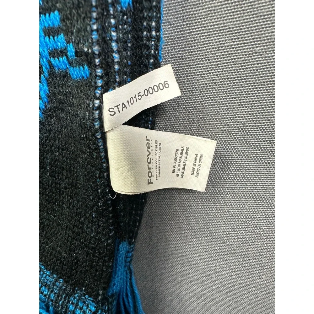 Forever‎ Collectibles Carolina Panthers NFL Knit Scarf Blue Black STA1015-00006